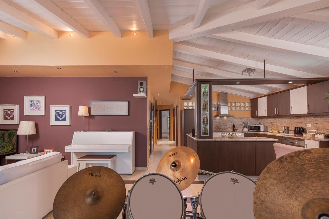 Panoramic View!Penthouse 120Qm Of Sea & Mountain Villa Loutra Edipsou  Luaran gambar