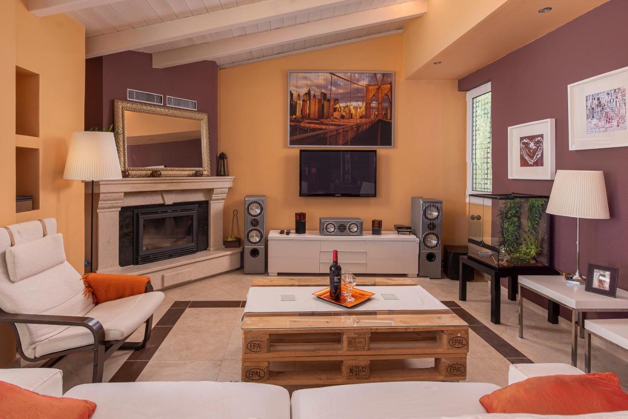 Panoramic View!Penthouse 120Qm Of Sea & Mountain Villa Loutra Edipsou  Luaran gambar