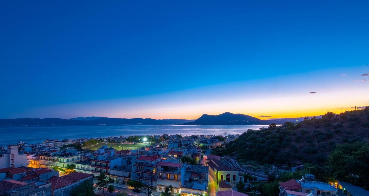 Panoramic View!Penthouse 120Qm Of Sea & Mountain Villa Loutra Edipsou  Luaran gambar